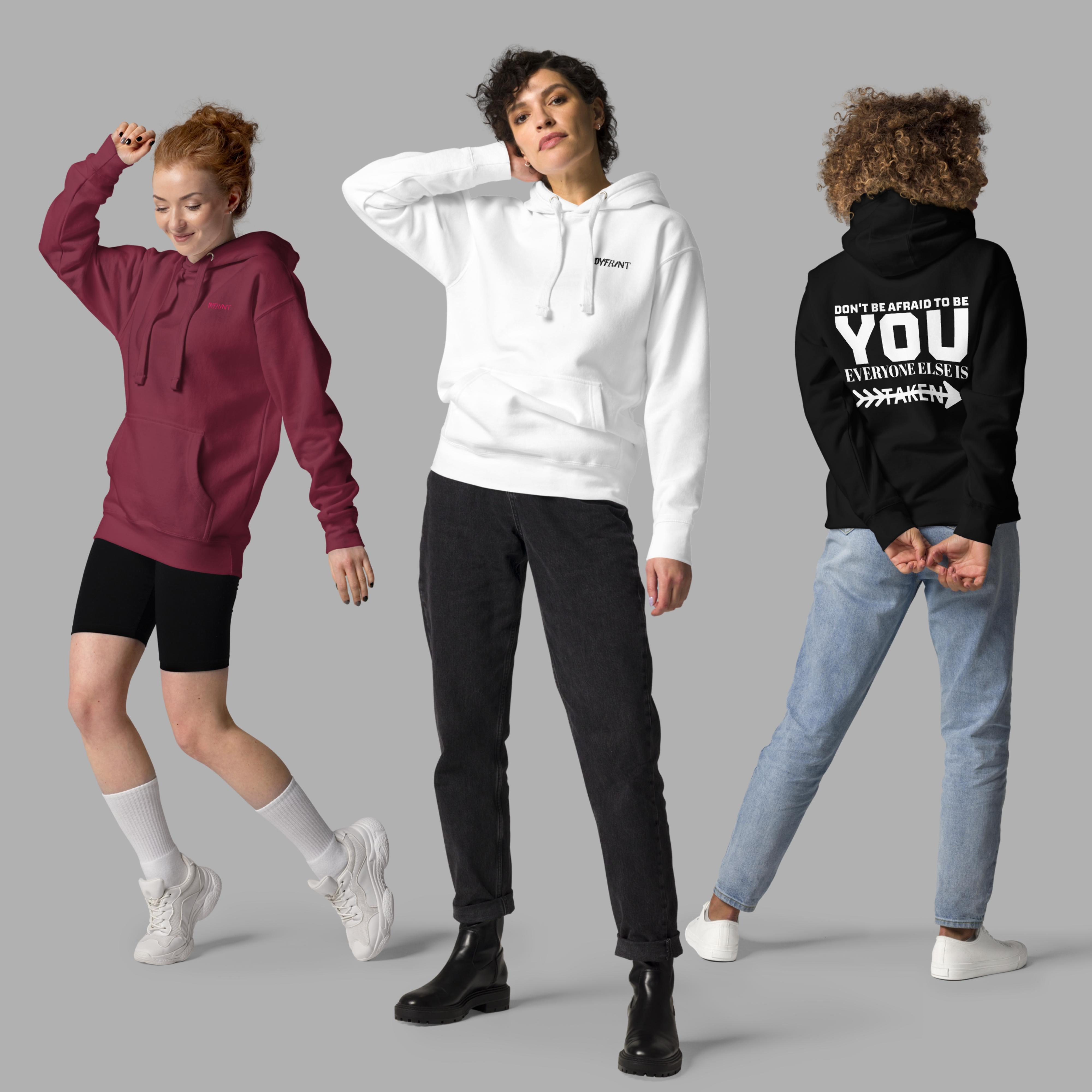 Black "Don't Be Afraid To Be You" Hoodie
